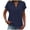 41Navy202, variant on WERYOUNG Casual Button Down T Shirt For Women Short Sleeve Linen Tee Loose Fit Tunic T-Shirts Home Lounging Trendy Top M