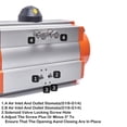 thumbnail image 4 of Pneumatic Valve Actuator Butterfly Valve Ball Valve Actuator AT Double Acting Cylinder ,Wear-Resistant, 4 of 6