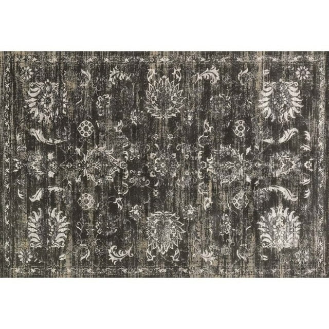 Loloi Kingston 5'3" x 7'6" Rug in Charcoal and Silver