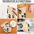 thumbnail image 7 of GZHJMY Colorful Dog Paws Kitchen Towels 18x28inch Ultra Soft Absorbent Quick Drying Kitchen Dish Towels Washable Cleaning Cloths Hand Towels Tea and Bar Towels, 4 Pack, 7 of 7
