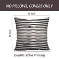 thumbnail image 2 of LALILO Throw Pillow Covers Halftone Mesh Black And White With Lace Cushion Cover 18" x 18", 2 Pack, 2 of 6