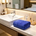 thumbnail image 4 of Large Bath Towel, Absorbent Quick-Drying Non-Shedding Towel for Home Use, Fiber Material, 1 Pack, Oversized Bath Sheet, 4 of 6