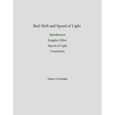 Redshift and Speed of Light - eBook