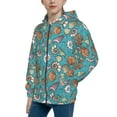 thumbnail image 2 of Kdxio Cute Conch Pattern Kids Boys Girls Zip Up Hoodie 3D Printed Hooded Sweatshirt Hoody Coat with Pocket 7-12 Y-Small, 2 of 6