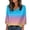 Satin Tops Women-A04 Sky Blue, variant on Mifsaly Silk Tops for Women Gradient V-Neck 3/4 Sleeve Top Summer Plus Size Satin Blouses Womens Loose Dressy Casual Work Shirts Lightweight Fashion Officewear XL
