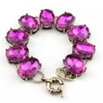 thumbnail image 6 of Christmas Gift Bracelets Bangles Glass Crystal Oval Shaped Statement Bracelet, 6 of 9