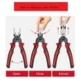 thumbnail image 3 of Five in One Multifunctional Interchangeable Pliers Set Steel Wire Pliers Old Vice Wire Stripping Pliers Set Tool, 3 of 8