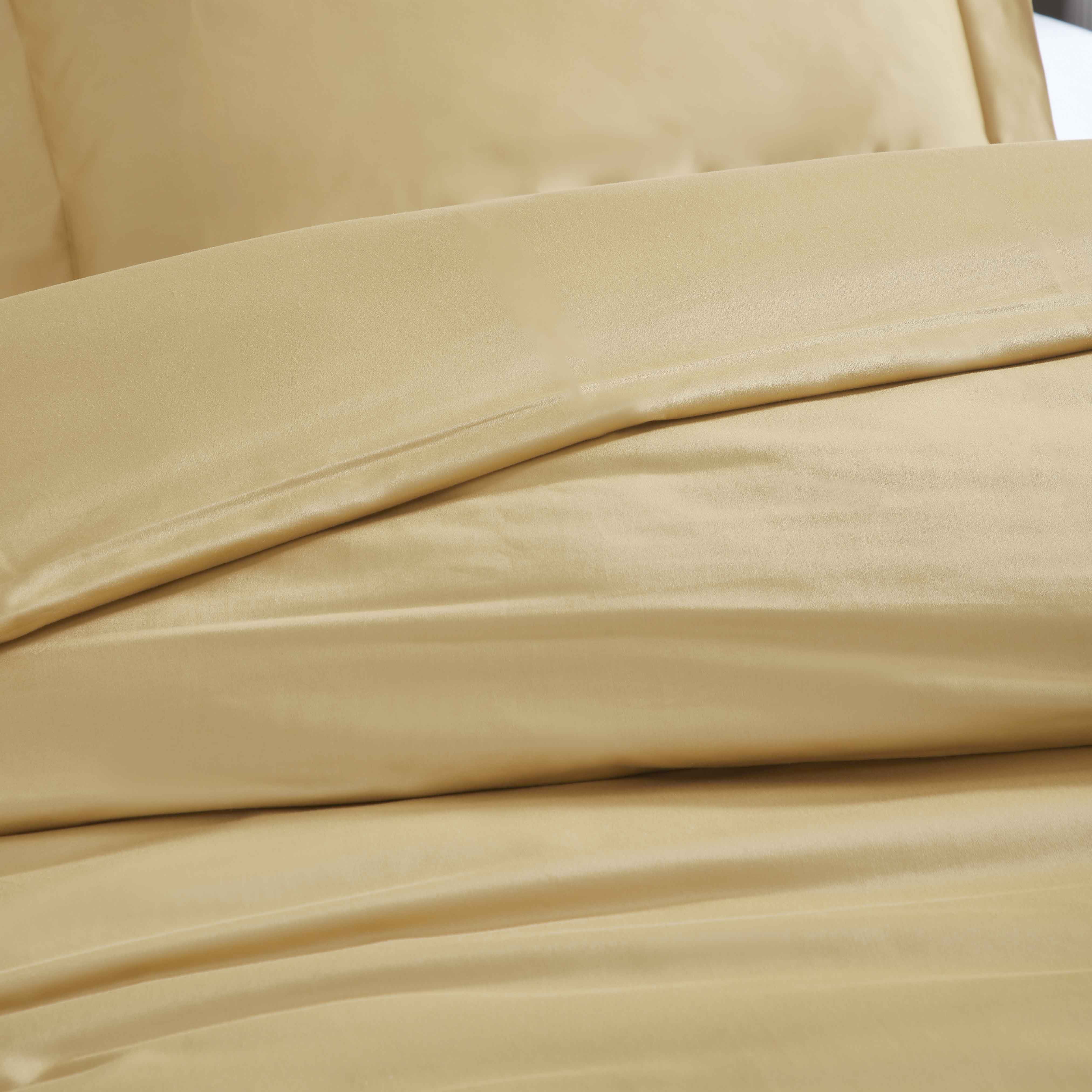 Superior Egyptian Cotton Duvet Cover Set, King/ Cal King, Gold
