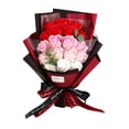thumbnail image 4 of Ramo de flores para centros de mesa, decoración, regalos, jabón, rosa, flor para boda Rojo, 4 of 9