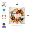 thumbnail image 2 of Toland Home Garden Set of 2 Jack O'Lantern Wreath Halloween Pillow Covers 18x18 Inch Fall Throw Pillows, 2 of 4