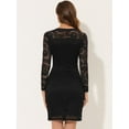thumbnail image 3 of Vestido de mujer elegante Allegra K Negro S, 3 of 4