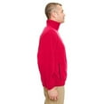 thumbnail image 2 of UltraClubs Men's Iceberg Fleece Full-Zip Jacket 8485 Red S, 2 of 6