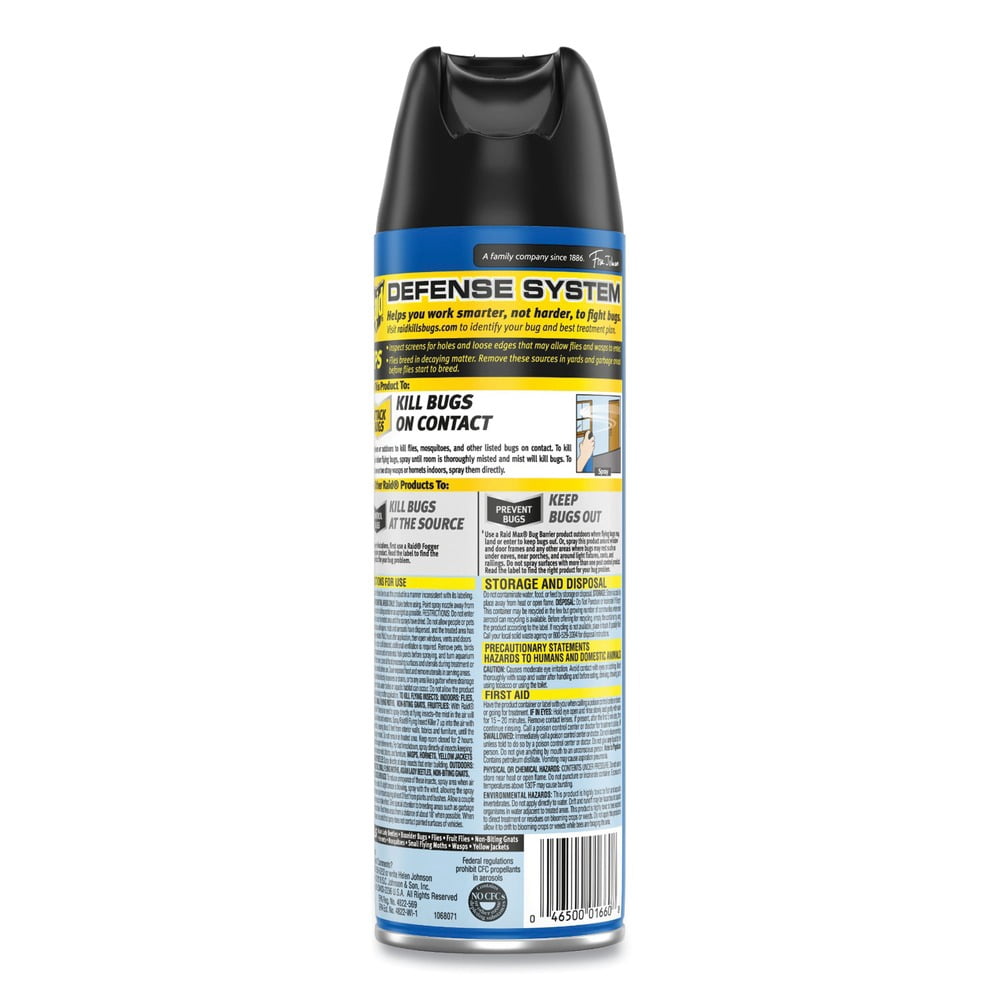Raid Flying Insect Killer, 15 oz Aerosol, Outdoor Fresh, 12 Cansf