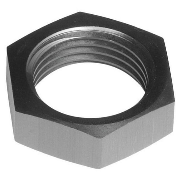 10AN AN & JIC Aluminum Bulkhead Nut - Black