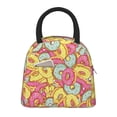 thumbnail image 2 of Haiem Donut and Blue Printed Lunch Bag Women, Lunch Box Lunch Bag for Women, Small Leakproof Cute Lunch Tote Large Capacity Reusable Insulated Cooler Lunch Container, 2 of 6