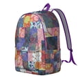 thumbnail image 2 of Vintage Style Bohemian Backpack for Women, Floral Rucksack with Front Pocket, Lightweight Daypack for School, College, Work, Travel, Great Gift Choice, 2 of 5