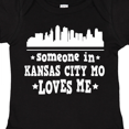 thumbnail image 4 of Inktastic Kansas City Missouri Loves Me Skyline Boys or Girls Baby Bodysuit, 4 of 5