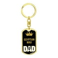 thumbnail image 4 of Cat Key Ring Egyptian Mau Cat Dad King Keychain Stainless Steel or 18k Gold, 4 of 10