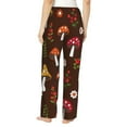 thumbnail image 3 of Junzan Woodland Mushroom Women'S Pajama Pants Drawstring Comfy Sleep Bottoms With Pockets, 3 of 9