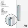 thumbnail image 4 of VIGO Elan 56 to 60 in. W x 76 in. H Frameless Sliding Shower Door with VMotion in Chrome with Clear Glass, 4 of 13