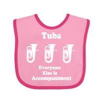Inktastic Funny Tuba Player Music Joke Boys or Girls Baby Bib