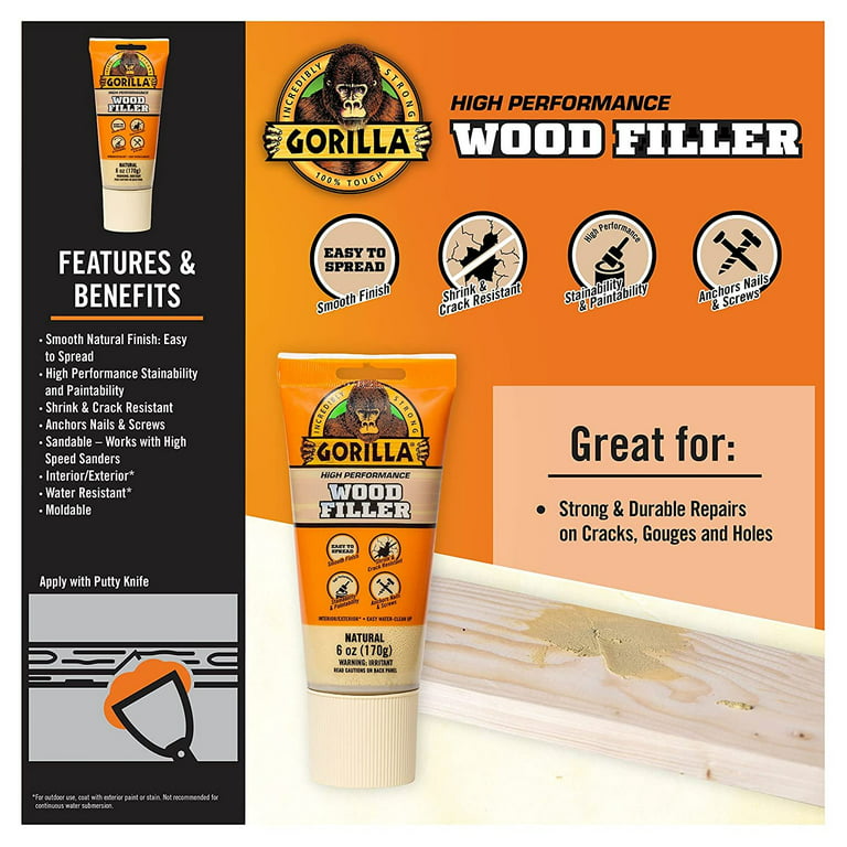 All Purpose Wood Filler Wood Repair Kit (2-Pack)
