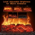 thumbnail image 4 of Electric Fireplace Log Set Heater, 21 Inch, with Remote Control, 8H Timer, Realistic Flame, 4 of 6