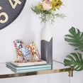 thumbnail image 3 of 13" x 7" Multi Colored Polystone Graffiti Bulldog Sculpture, by DecMode, 3 of 9