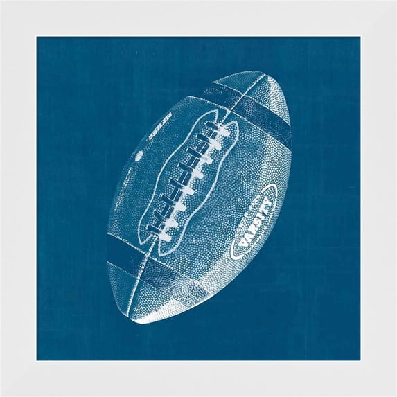 Great Art Now Ball Four Blueprint III by Wild Apple Portfolio, Framed Wall Art, 14W x 14H