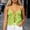Green, variant on Molidfa Women's Halter V-Neck Sleeveless Tie Front Ruched Flowy Summer Cami Lightweight Breezy Resort Top