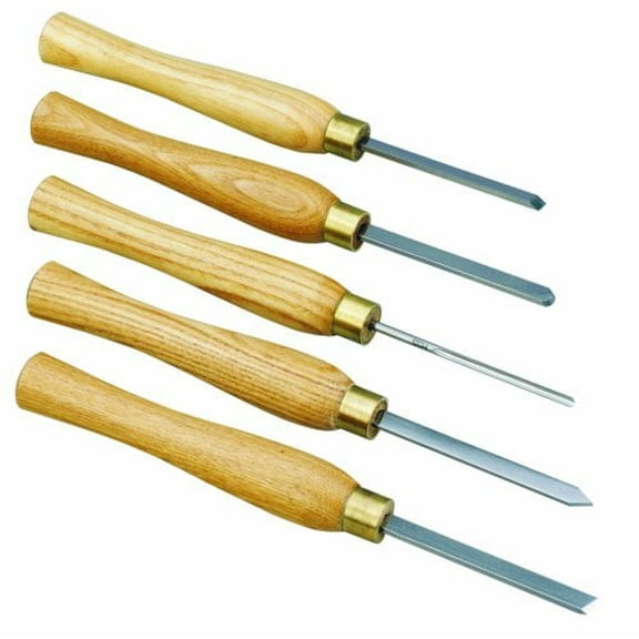 Five piece turning tool set in box
