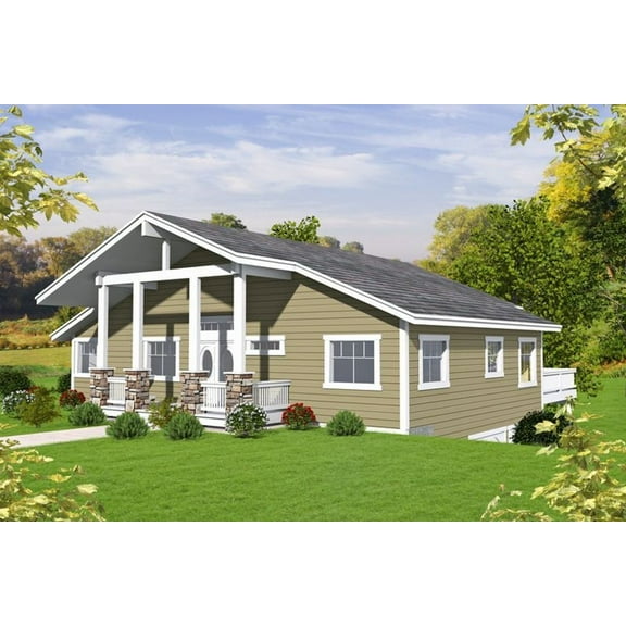 001-3356: Northwest Mountain 3 Bed, 3 Bath Luxury Home Plan, 2350 Sq Ft: Full Blueprints with License to Build by Home Plan Marketplace - Lesuto