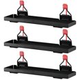 thumbnail image 1 of Rubbermaid Outdoor Metal Backyard Storage Shed Accessories Shelf, Black (3 Pack), 1 of 6