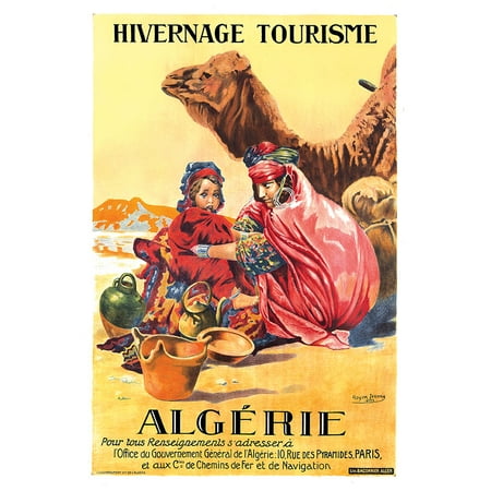 Africa - Algeria 2- Vintage Travel Poster (8x12Inches(US/CANonly))