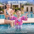 thumbnail image 3 of Koorium 2-in-1 Toddler Swim Vest Life Jacket for Kids,Pool Floaties Puddle Float Jumper 24-66lbs,Toddler Arm Floaties Swim Jacket Water Wings for kids Boys Girls, 3 of 11