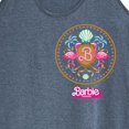 thumbnail image 3 of Barbie the Movie - Barbie Crest Full Color - Women's Racerback Tank Top, 3 of 5