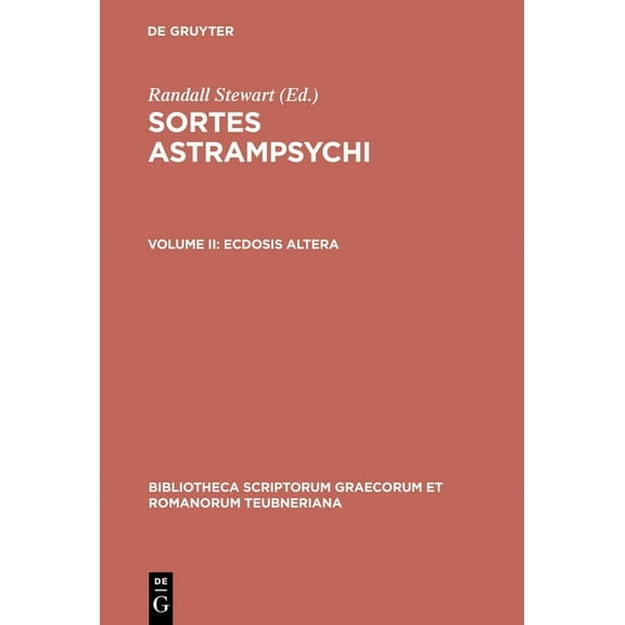 Bibliotheca Scriptorum Graecorum Et Roma Sortes Astrampsychi, Book 02, (Hardcover)