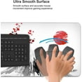 thumbnail image 4 of Caburywe Japanese Cherry Blossom Gaming Mouse Pad XL, Extended Large White Full Desk Mousepad 31.5 X 11.8 Inch, Big Mouse Pad with Stitched Edge, Non-Slip Long Computer Keyboard Mat for Office & Home, 4 of 6