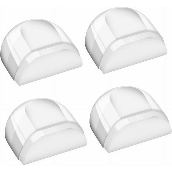 Door stopper, 4-piece transparent door stopper, adhesive door stopper for floor and parquet flooring, door stopper and wall protection, un drilled, office floor door stopper