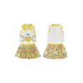 thumbnail image 2 of BemeyourBBs Baby Girl Back to School Outfit Kids Pre Kindergarten Outfits Toddler Baby Girl Summer Clothes Sleeveless Collared Button Tank Vest Tops and Book Pencil Printed Pleated Skirt Set, 2 of 9