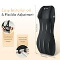 thumbnail image 4 of Florich One-Piece Lumbar Support&Car Headrest Pillow, 2-in-1 Memory Foam Car Seat Headrest with Lumbar Cushion Ergonomic Support Pillow for Neck Back Pain Relief, Black, 4 of 10