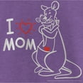 thumbnail image 2 of Girl's Winnie the Pooh Kanga and Roo I Love Mom Graphic Tee Purple Berry X Small, 2 of 4