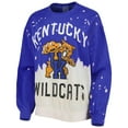 thumbnail image 2 of Women's Gameday Couture Royal Kentucky Wildcats Twice As Nice Faded Dip-Dye Pullover Long Sleeve Top, 2 of 3