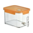 thumbnail image 4 of SASHENHG 2.5L Large Capacity Plastic Beverage Dispenser, Beverage Dispenser With Faucet Ice Lemonade Container With Lid, Fruit Teapot Lemonade Milk Bucket Drink, 4 of 9