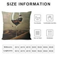 thumbnail image 5 of Autua Wine Glass Theme Decorative Cushion Throw Pillow Cover for Home Living Room Sofa Bedroom Car, Printed on Both Sides, 1PC 12x12in, 5 of 5