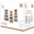 thumbnail image 6 of JoyJolt 24 Piece Glass Storage Container Set - Food Containers with Leakproof Lid - Meal Prep Jars, 6 of 10