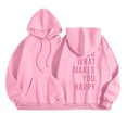 thumbnail image 3 of Hauaitttt Hoodies for Women Word Graphic Sweatshirts for Women Vintage Hoodie Trendy Sweatshirts Preppy Clothes Long Sleeve Sweatshirt Tops Extra Long Hoodies Women Casual Hoodie Dress Women Cute, 3 of 5