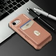 thumbnail image 7 of Allytechgroup Case Compatible with Mag-safe for iPhone 16e,RFID Blocking 2 in 1 Detachable PU Leather Magnetic Wallet Case with Credit Card Slots Kickstand Shockproof Cover, Rosegold, 7 of 7