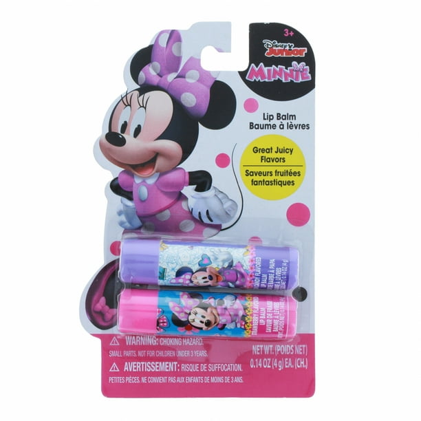 Disney Minnie Mouse Girls Flavored Lip Balm Gift Set Kids Makeup 2pc ...