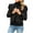 Black Cardigan Coats for Women, variant on USSUMA Long-Sleeved Womens Jackets Fashion Blazer, Women's Cardigans Trendy Sweaters Youth Zipper Open Front Lightweight Jacket Bomber Jacket Coat